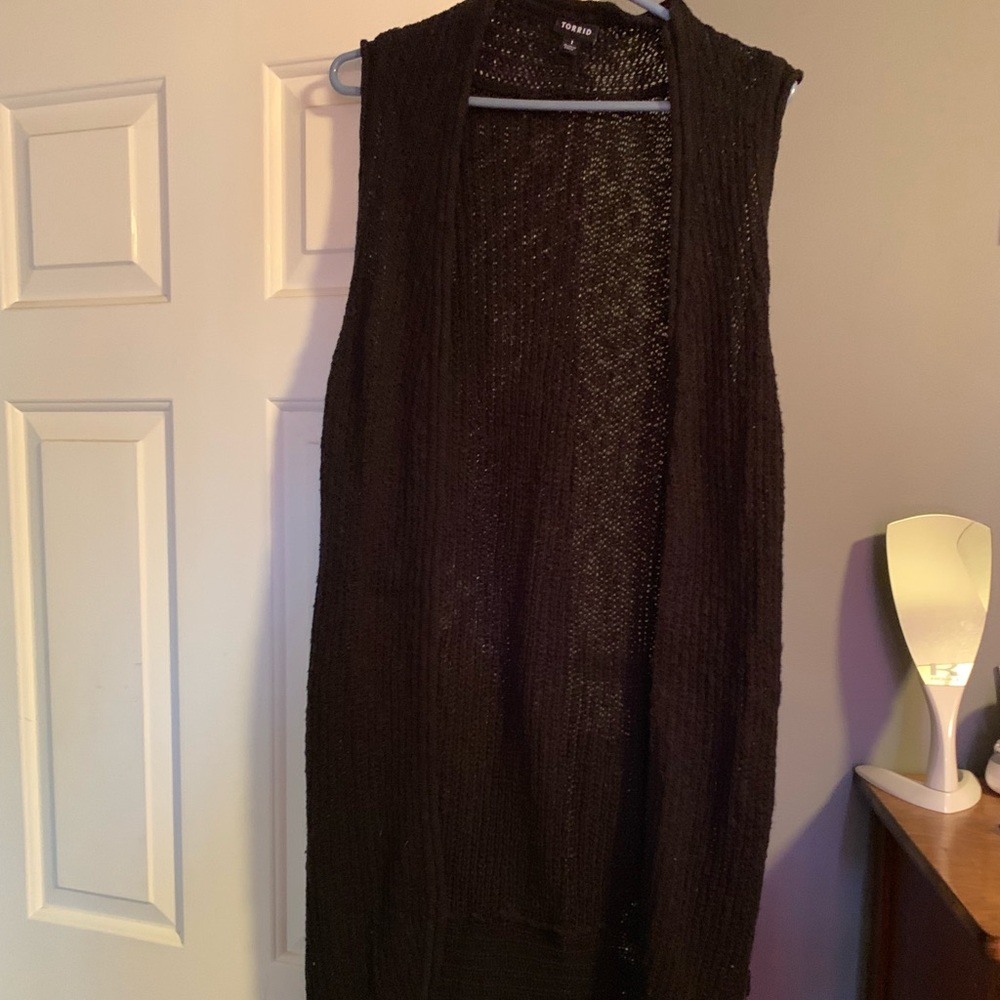 Torrid vest sweater duster